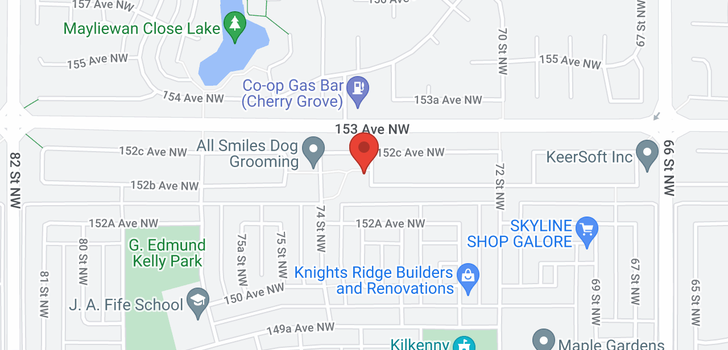 map of 15232 73 ST NW